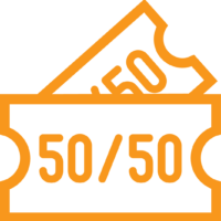 50-50 ticket